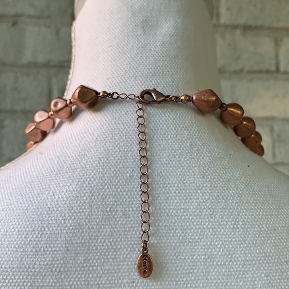 Metallic Beaded Necklace & Earring Set - Picture 5 of 8